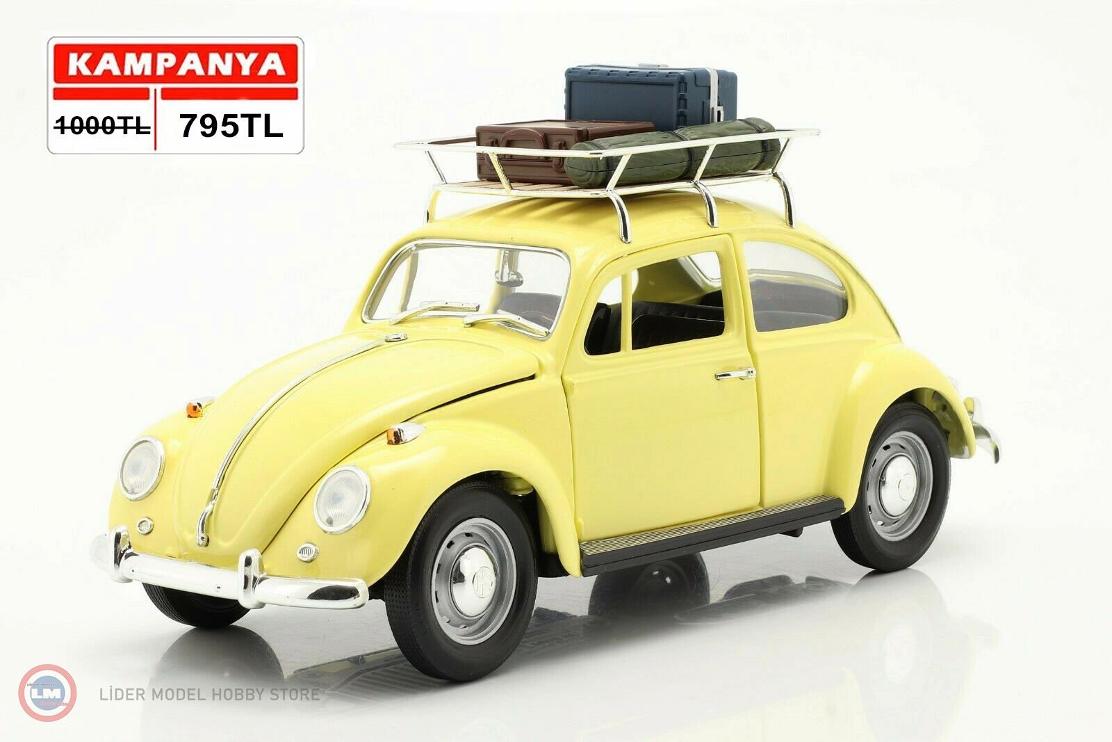 1:18 1967 Volkswagen Beetle Kamp Versiyonu