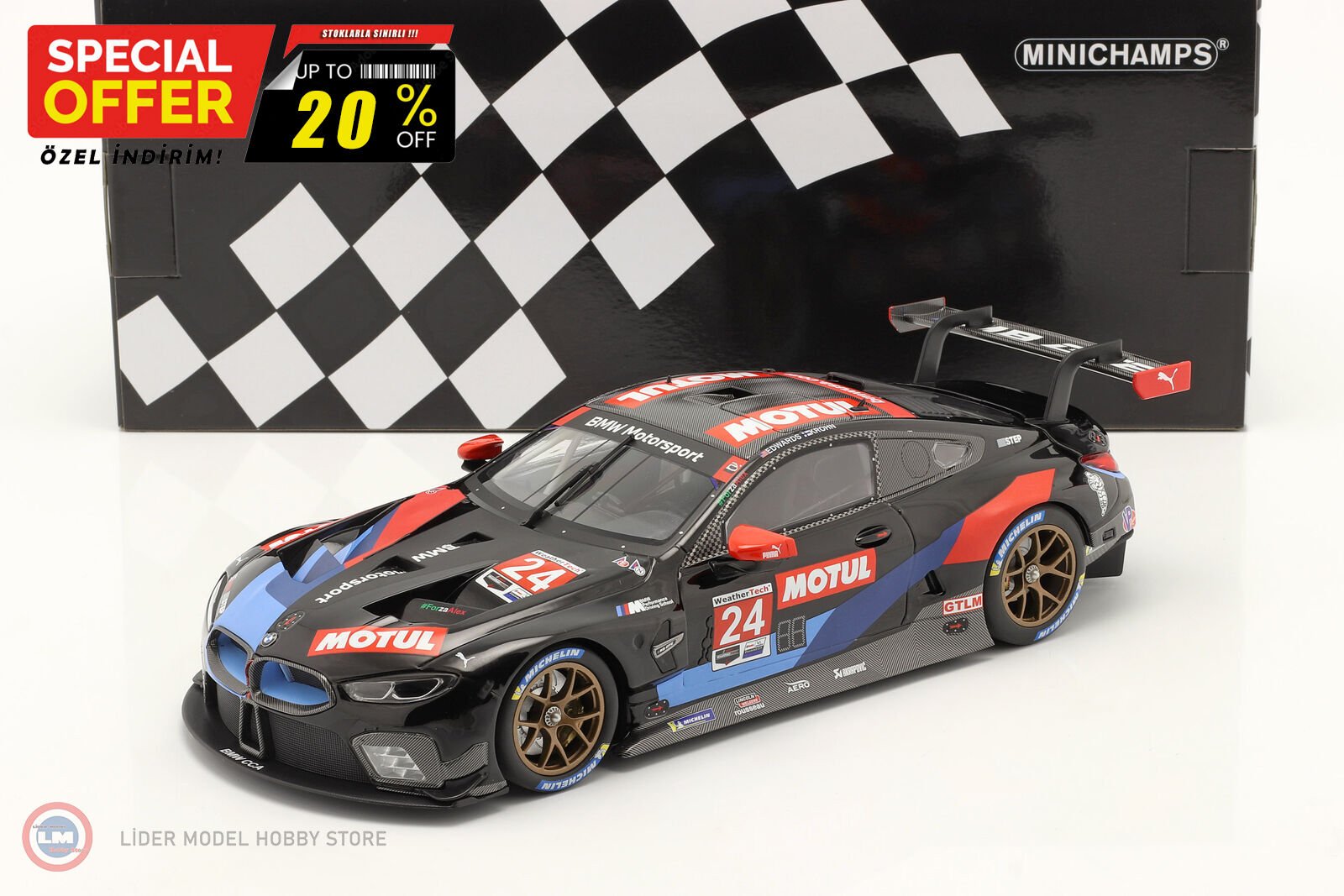 1:18 2020 BMW M8 #24 GTE, RLL RACING