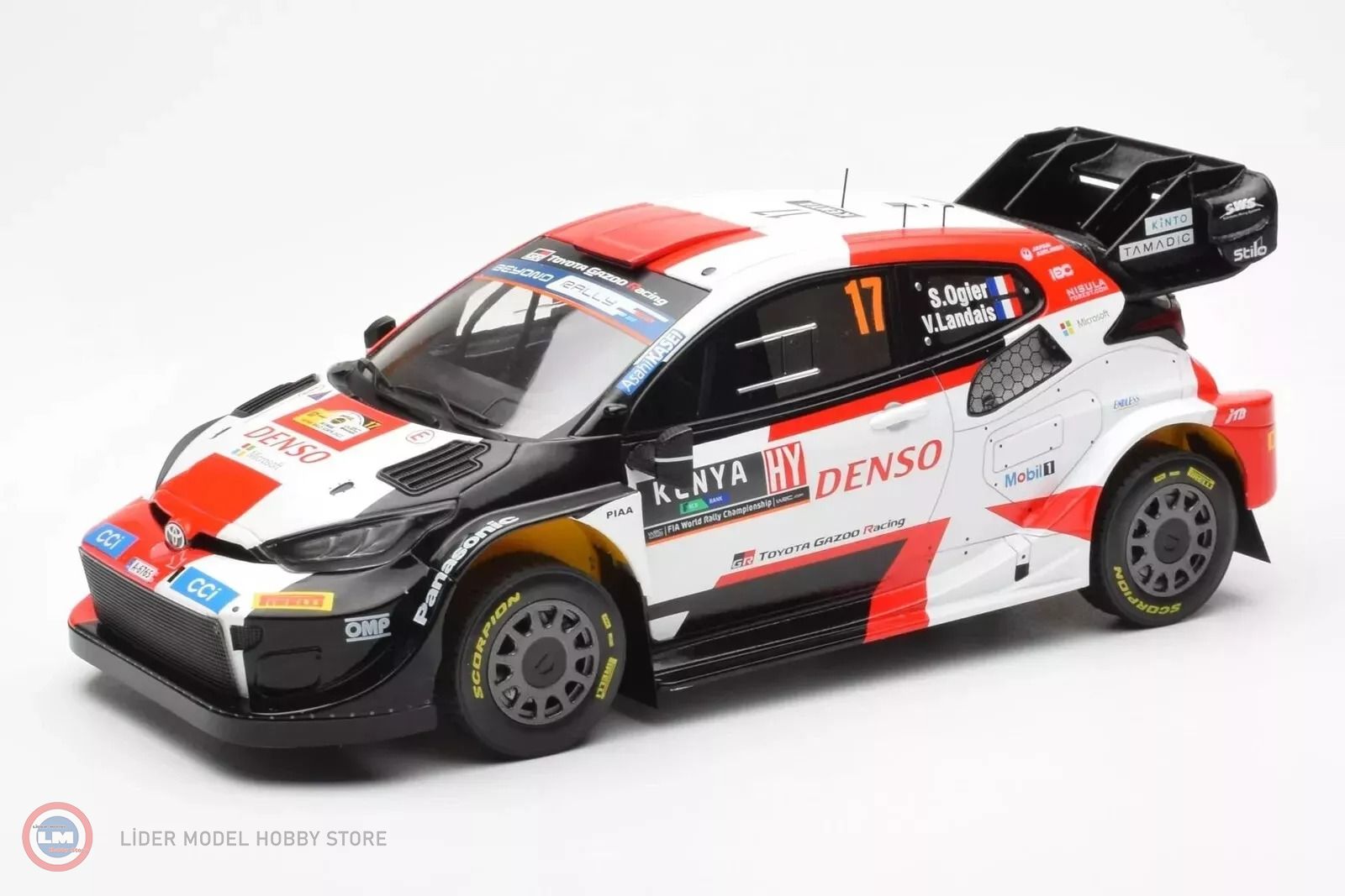 1:18 IXO Toyota GR Yaris Rally1 Hybrid #17, Rallye WM, Safari Rally 2023