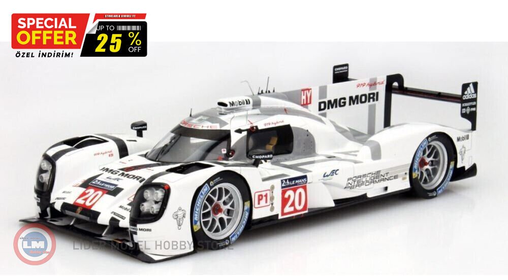 1:18 2014 Porsche 919 Hybrid #20 24h LeMans Bernhard Webber
