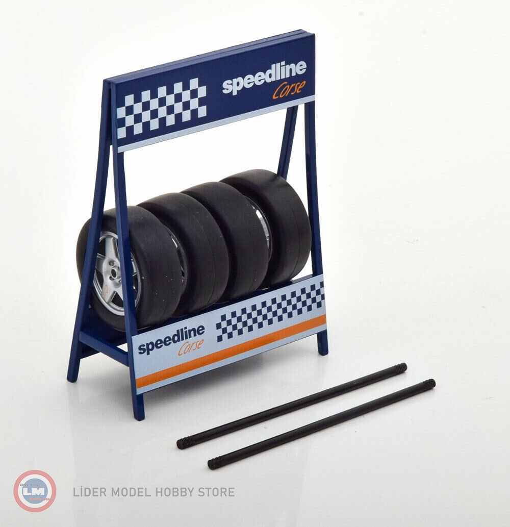 1:18 Speedline Standlı Jant Lastik Seti