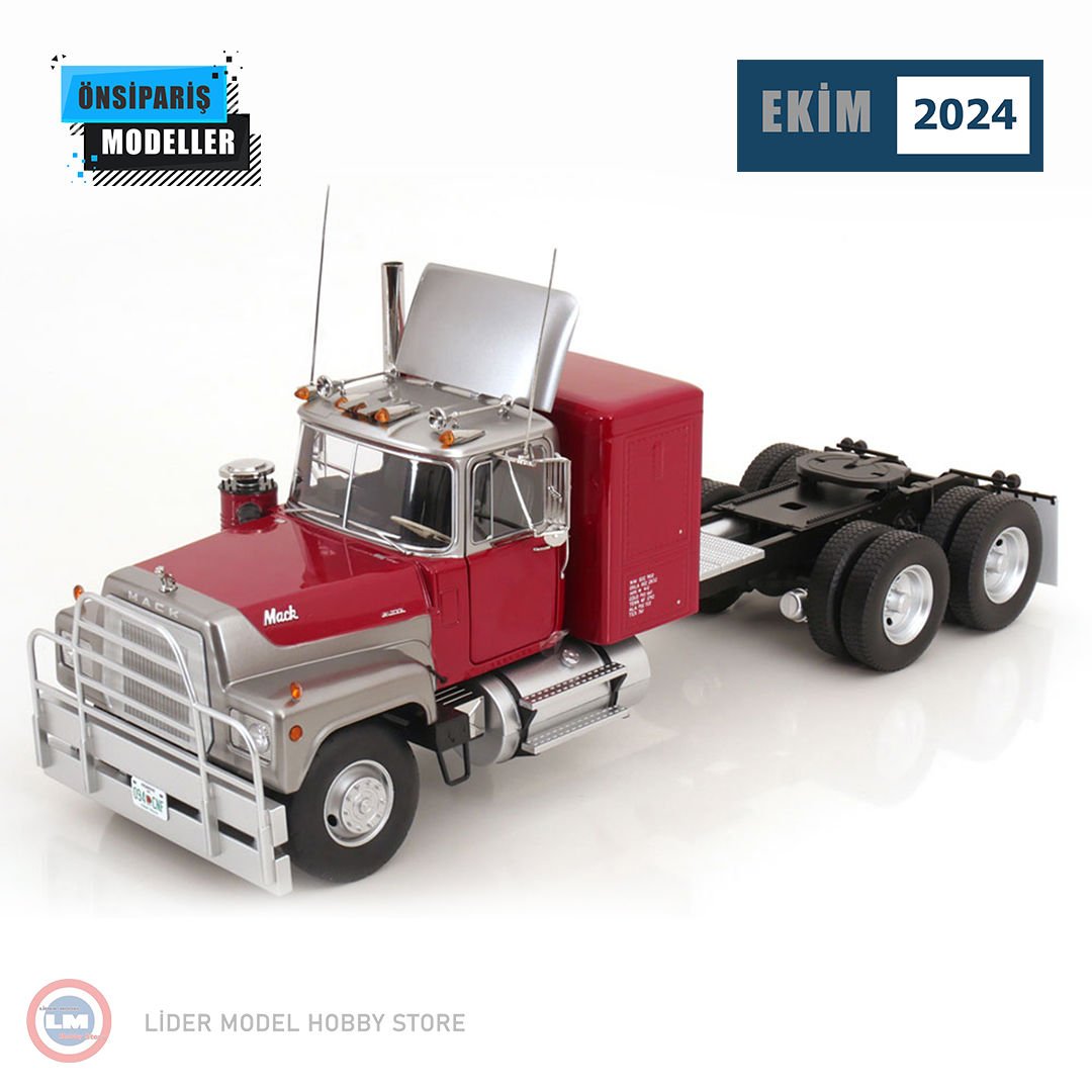 1:18 Road Kings 1974 Mack RL700L Red Metallic / Silver