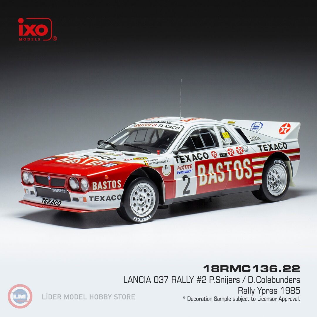 1:18 IXO 1985 Lancia 037 - #2 - Bastos - Rally Ypres
