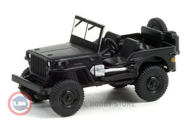 1:64 1942 Wiilys Jeep - Black Bandit 24 Series