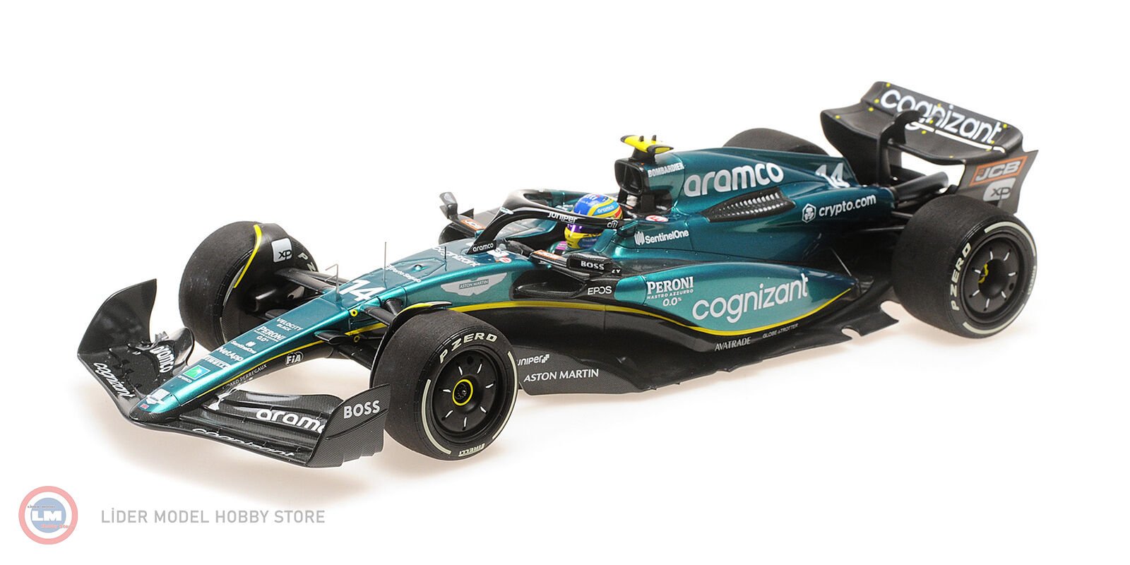 1:18 2023 Aston Martin #14 ARAMCO COGNIZANT FORMULA ONE TEAM AMR23 - FERNANDO ALONSO - Formula 1