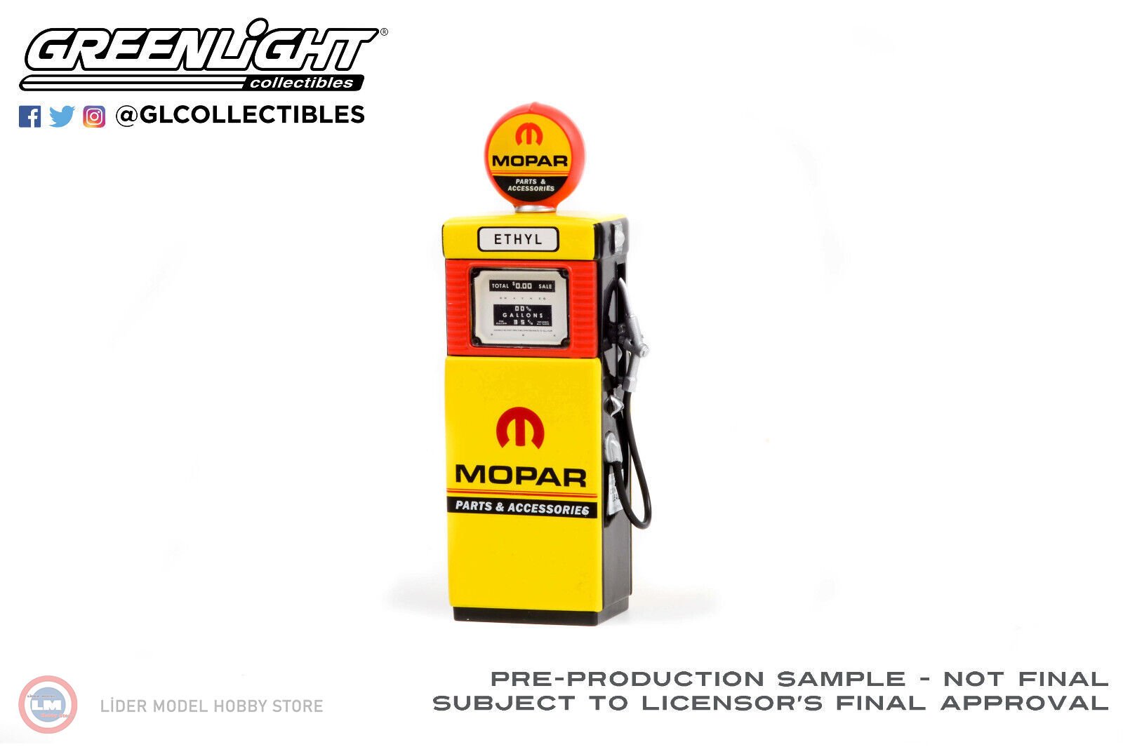 1:18 1951 Wayne 505 Gaz Pompası MOPAR Parts
