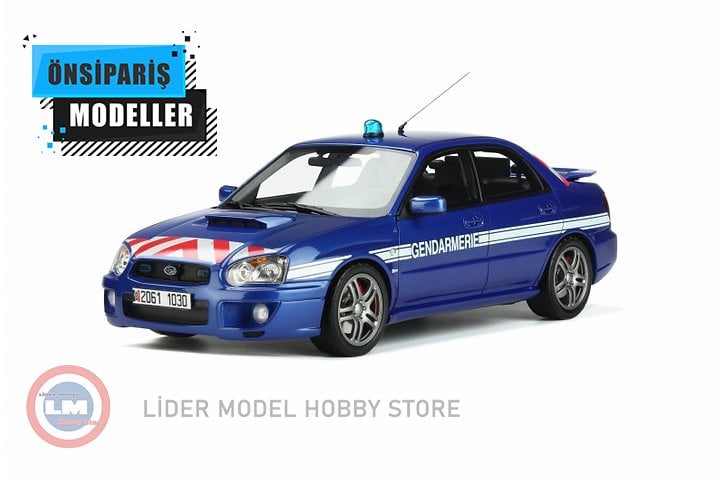 1:18 Subaru Impreza STI WRX Gendarmerie World Rally Blue