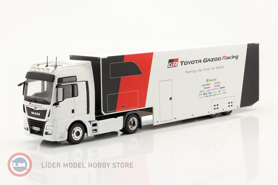 1:43 2019 Man TGX XXL D38 WRC Rallye Transport '' Toyota Gazoo Racing '' Motorsport Araç Taşıyıcı