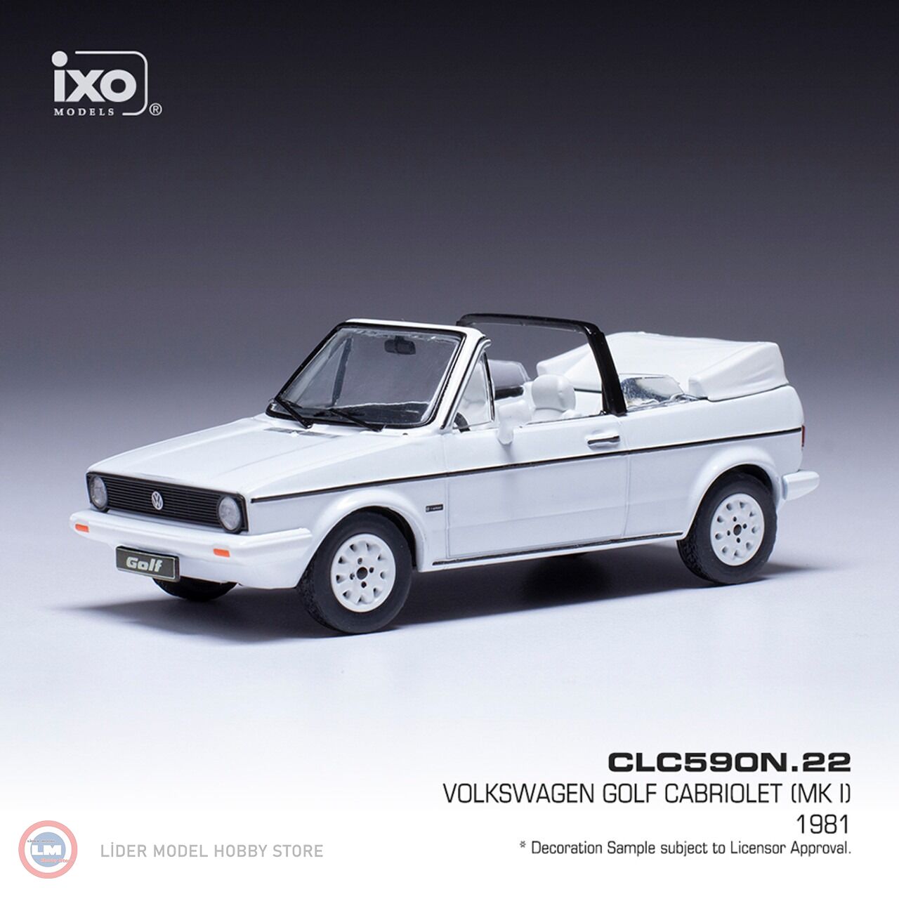 1:43 IXO 1981 Volkswagen GOLF Cabriolet (MK I)