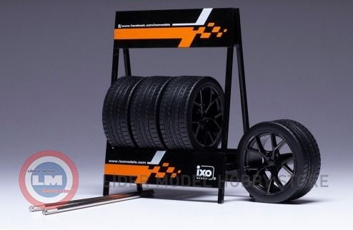 1:18 IXO RS3 - black Wheels - Standlı Jant Lastik Seti
