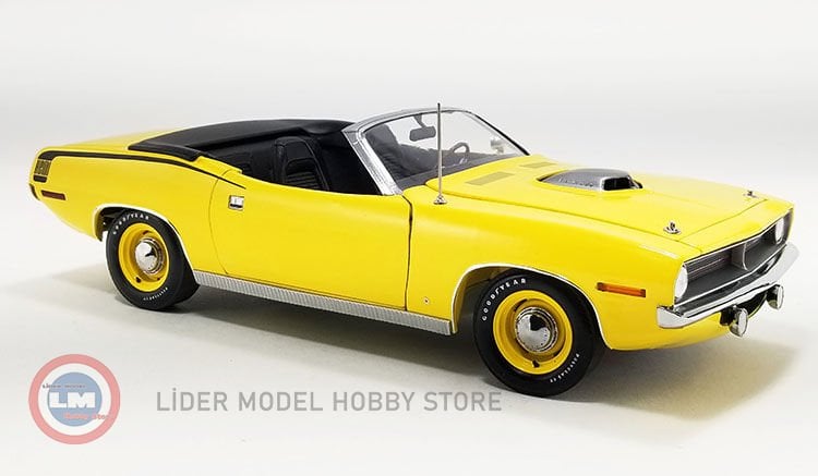 1:18 ACME 1970 Plymouth HEMI Cuda Convertible, yellow