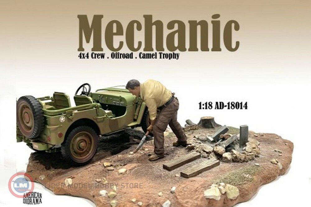 1:18 Mecanic Figure Offroad, Camel Trophy AD18014