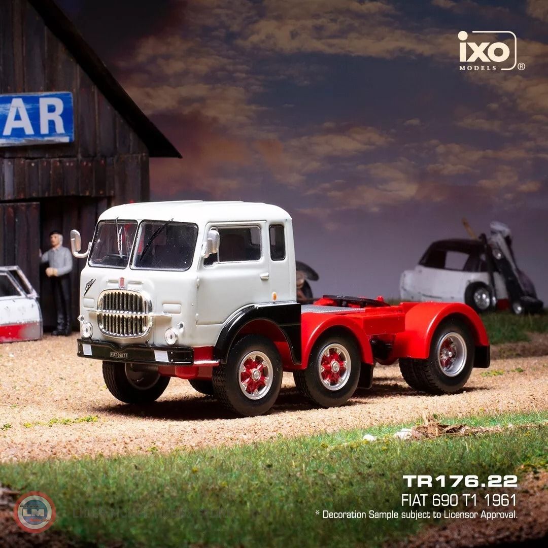 1:43 IXO 1961 Fiat 690 T1 TRACTOR TRUCK 3-ASSI