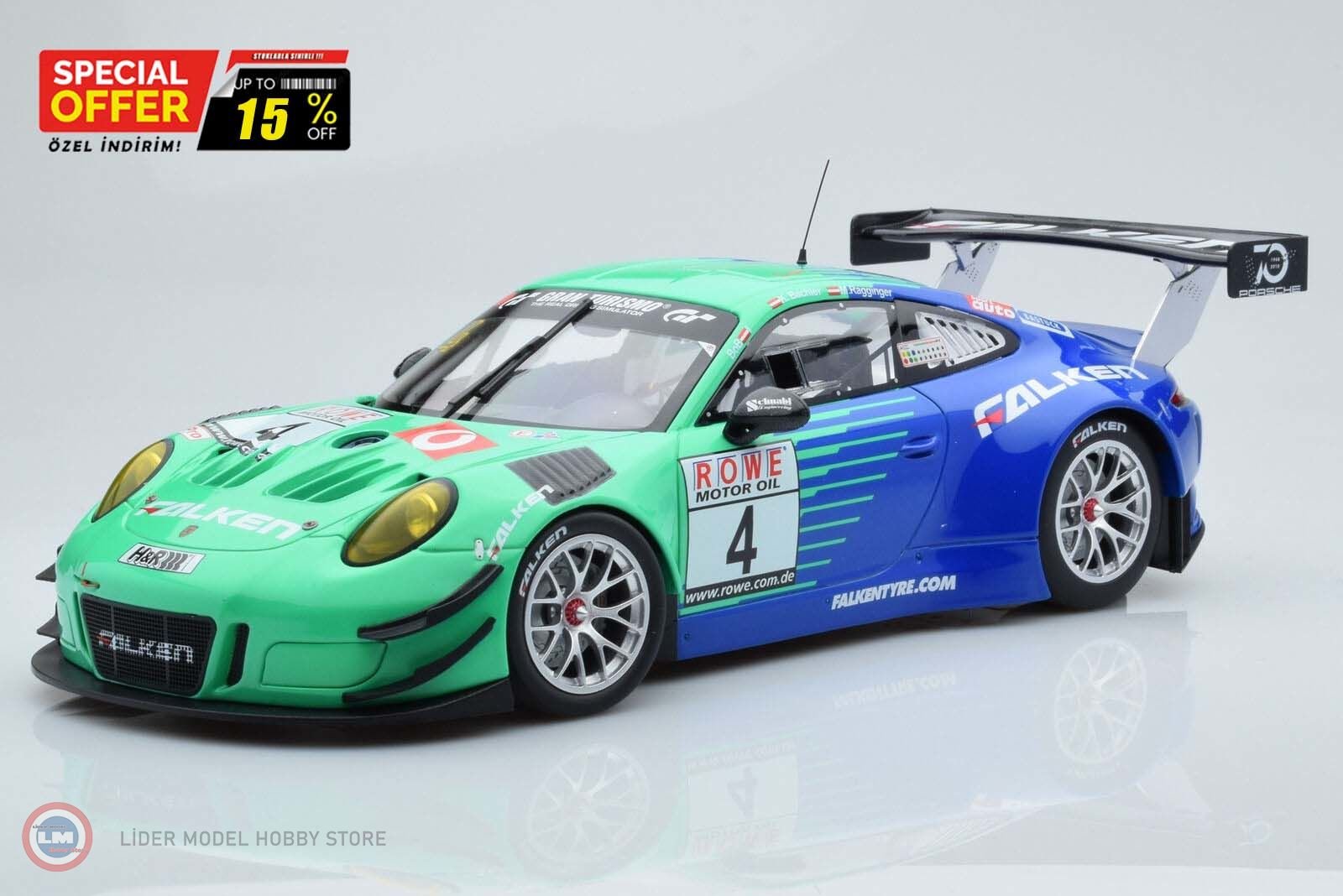 1:18 2018 Porsche 911 GT3 R #4- FALKEN MOTORSPORTS