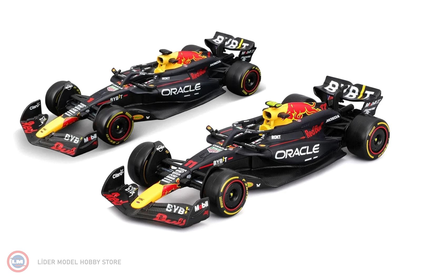 1:43 Burago 2024 Red Bull RB20 #1 MAX VERSTAPPEN + #11 SERGIO PEREZ- F1 2 li Set