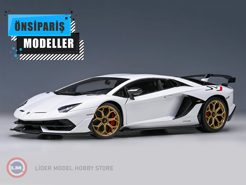 1:18 2019 Lamborghini Aventador SVJ (Bianco AsopoMetallic White)