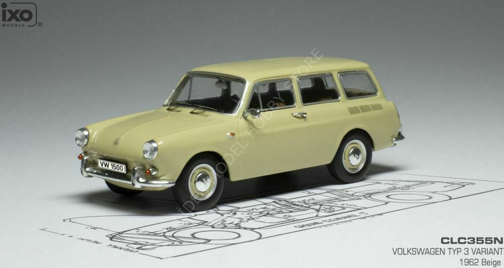 1:43 1962 Volkswagen 1500 Variant