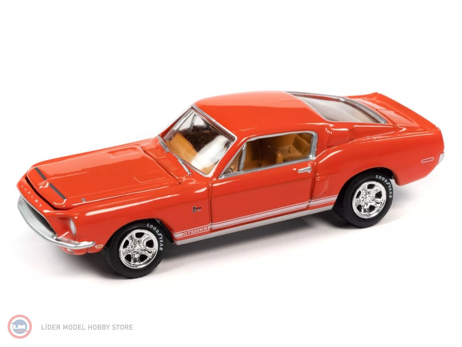 1:64 1968 Shelby Mustang GT500KR Calypso Coral