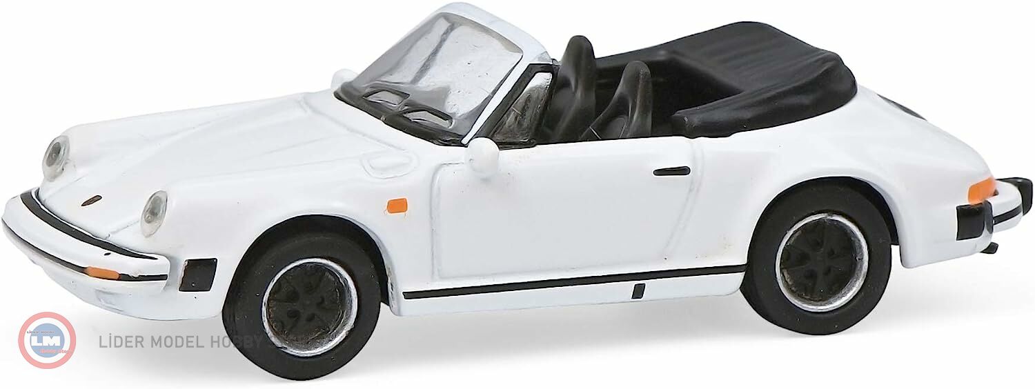 1:87 Porsche 911 Carrera 3.2 Cabrio Version with Black Interior