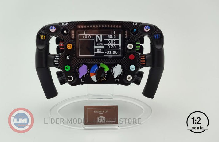 1:2 HC Models 2023 Mclaren MCL60 STEERING WHEEL Direksiyon