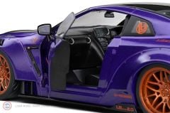 1:18 Solido 2022 Nissan GT-R (R35) Liberty Walk Body Kit 2.0 Purplezilla