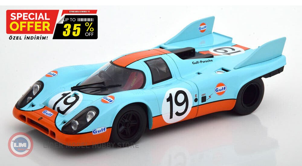 1:18 1971 Porsche 917K GULF #19 - LeMans