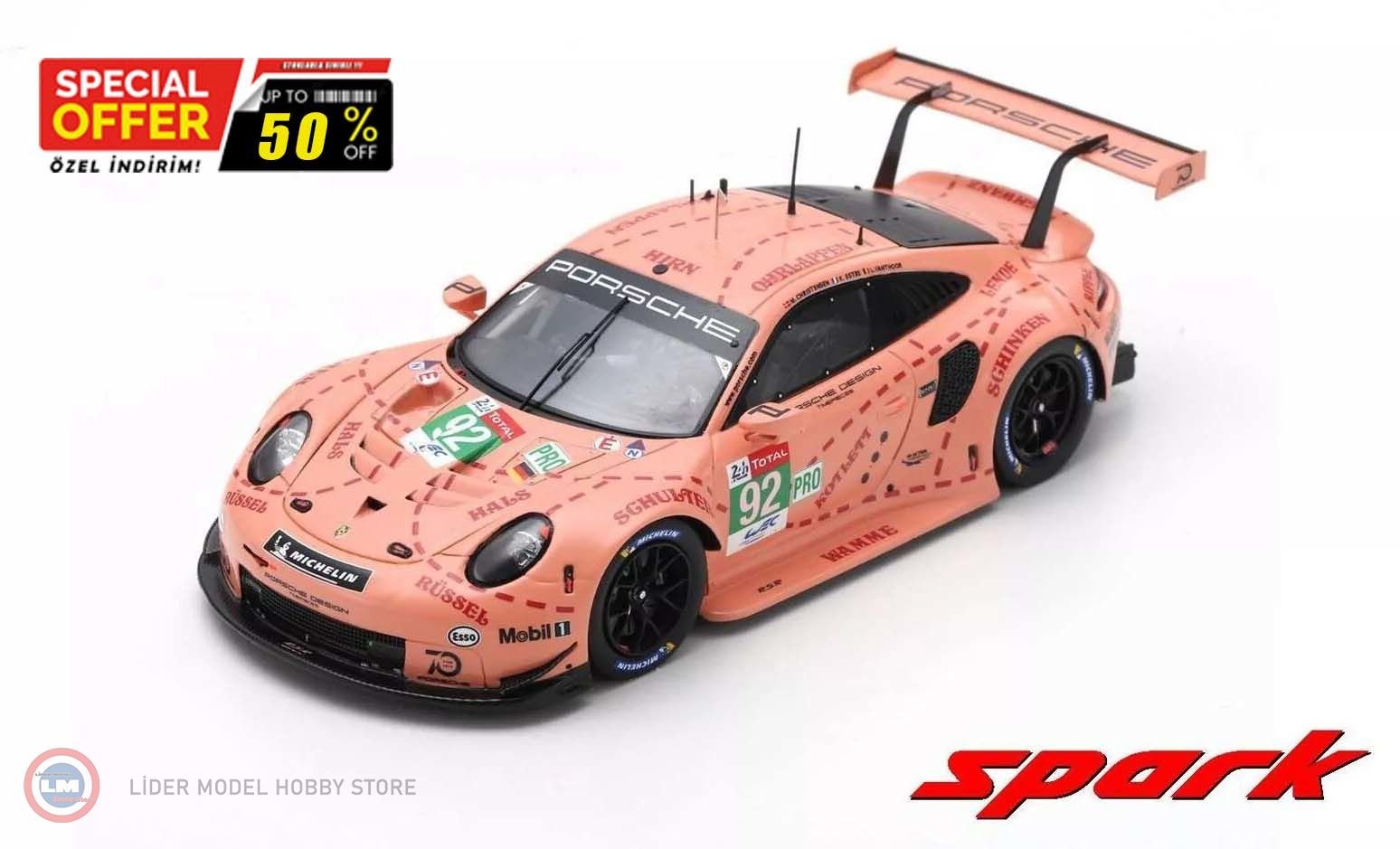 1:43 2018 Porsche 911 RSR #92