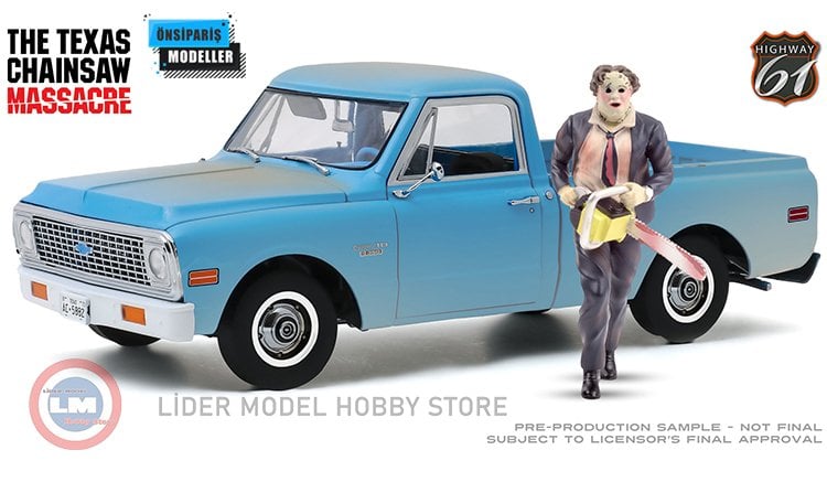 1:18 1974 Chevrolet C10 - The Texas Chain Saw Massacre with Figurine