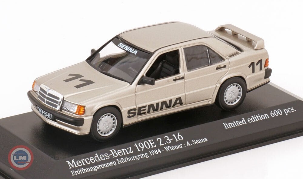 1:43 Minichamps 1984 Mercedes Benz 190E 2.3-16 #11 Opening Race Senna