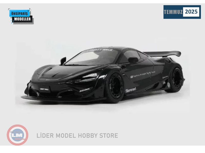 1:18 2023 Mclaren 720s LB Works Black