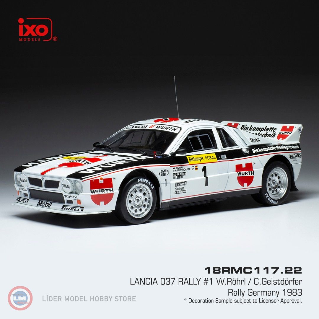 1:18 IXO 1983 Lancia 037 Rally #1 Rally WM, Rally Deutschland