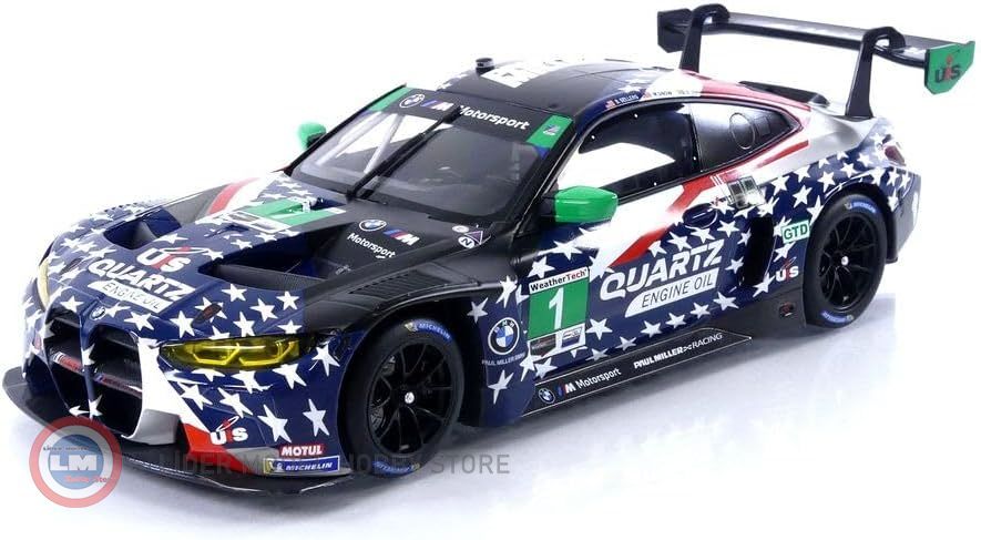 1:18 2022 BMW M4 GT3 GTD #1 - PAUL MILLER RACING - SELLERSSNOWJOHANSSON - 6H WATKINS GLEN IMSA