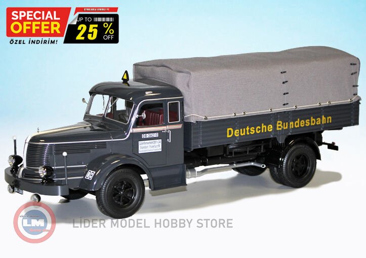 1:18 1950 Krupp Titan SWL 80 Canvas Top Deutsche Bundesbahn