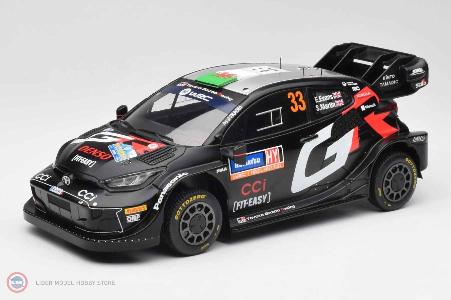 1:18 2024 Toyota Yaris Rally1 #33 Hybrid, Rallye WM, Rallye Schweden