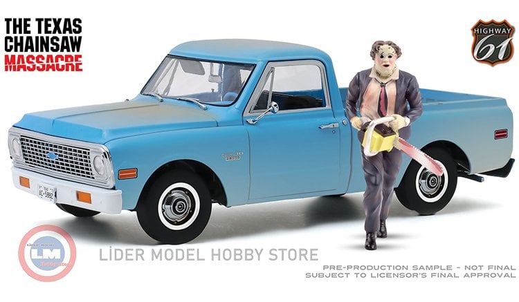 1:18 1974 Chevrolet C10 - The Texas Chain Saw Massacre with Figurine
