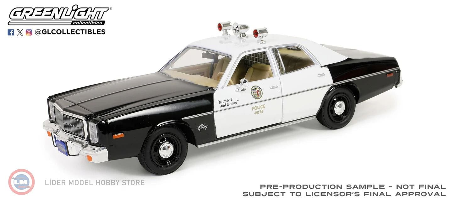 1:24 1978 Plymouth Fury - Los Angeles Police Department (LAPD)