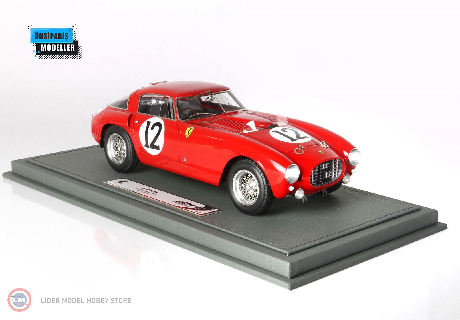 1:18 1953 Ferrari 340 MM SN 0318 Le Mans Driver Ascari-Villoresi