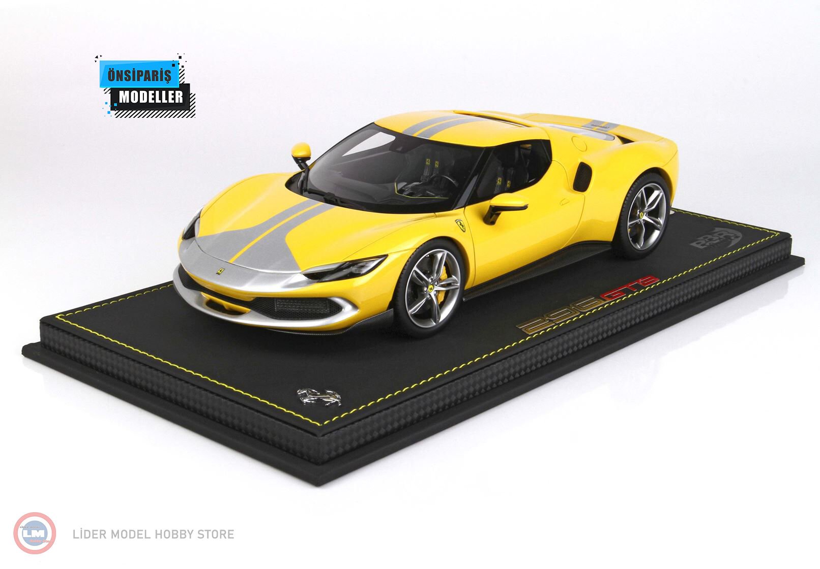 1:18 2022 Ferrari 296 GTB Pack Fiorano Yellow Modena