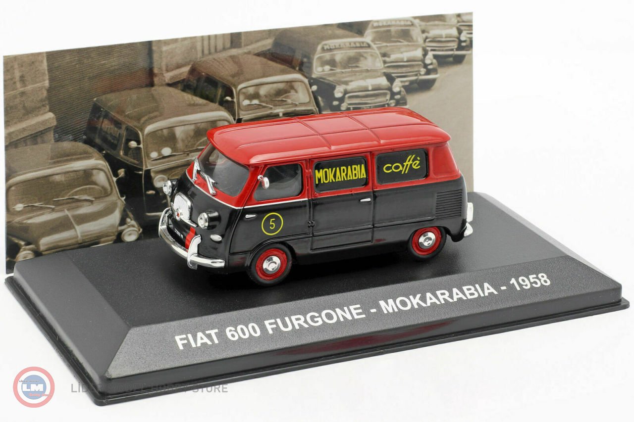 1:43 1958 Fiat 600 Furgone Mokarabia Caffe