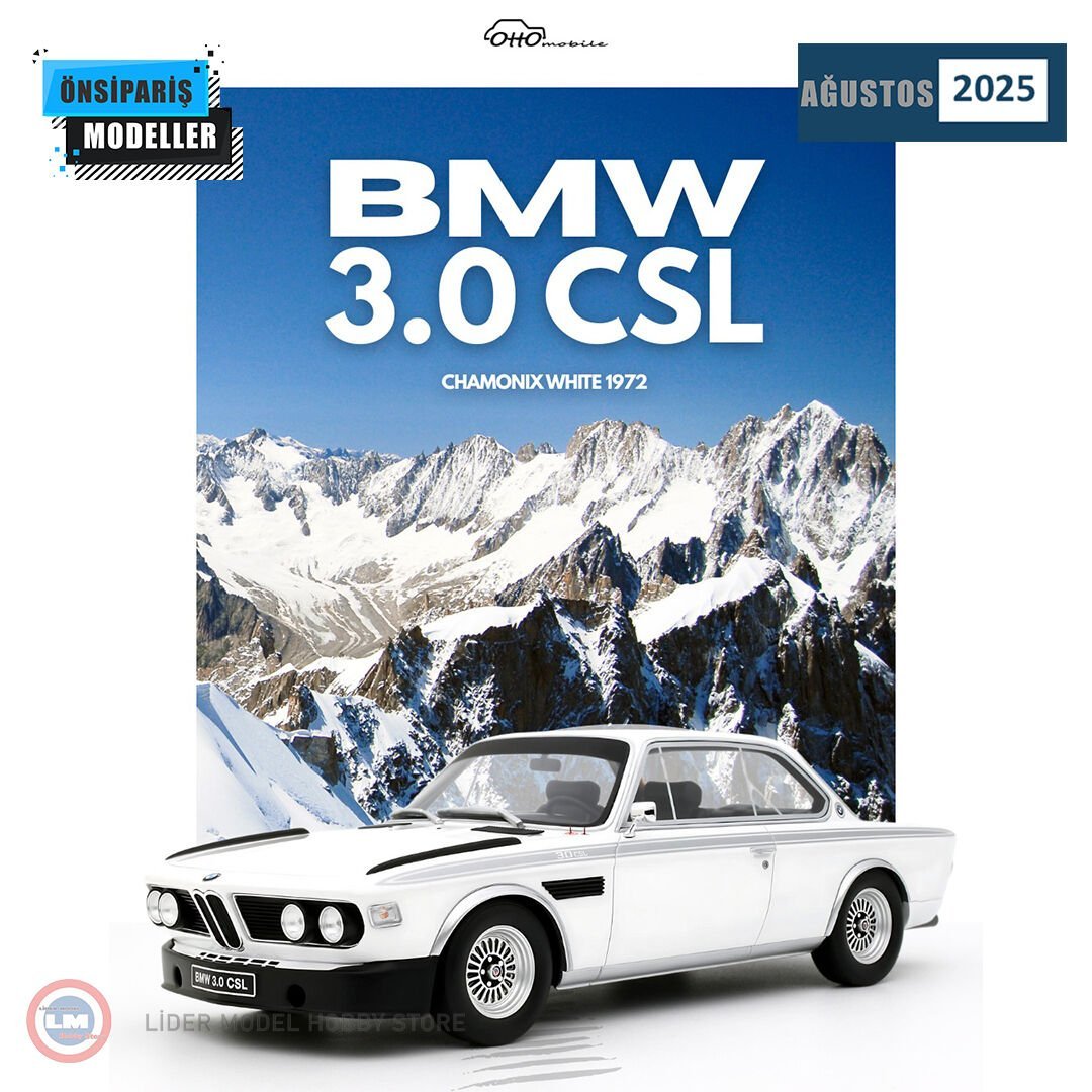1:18 1972 BMW 3.0 CSL Chamonix White