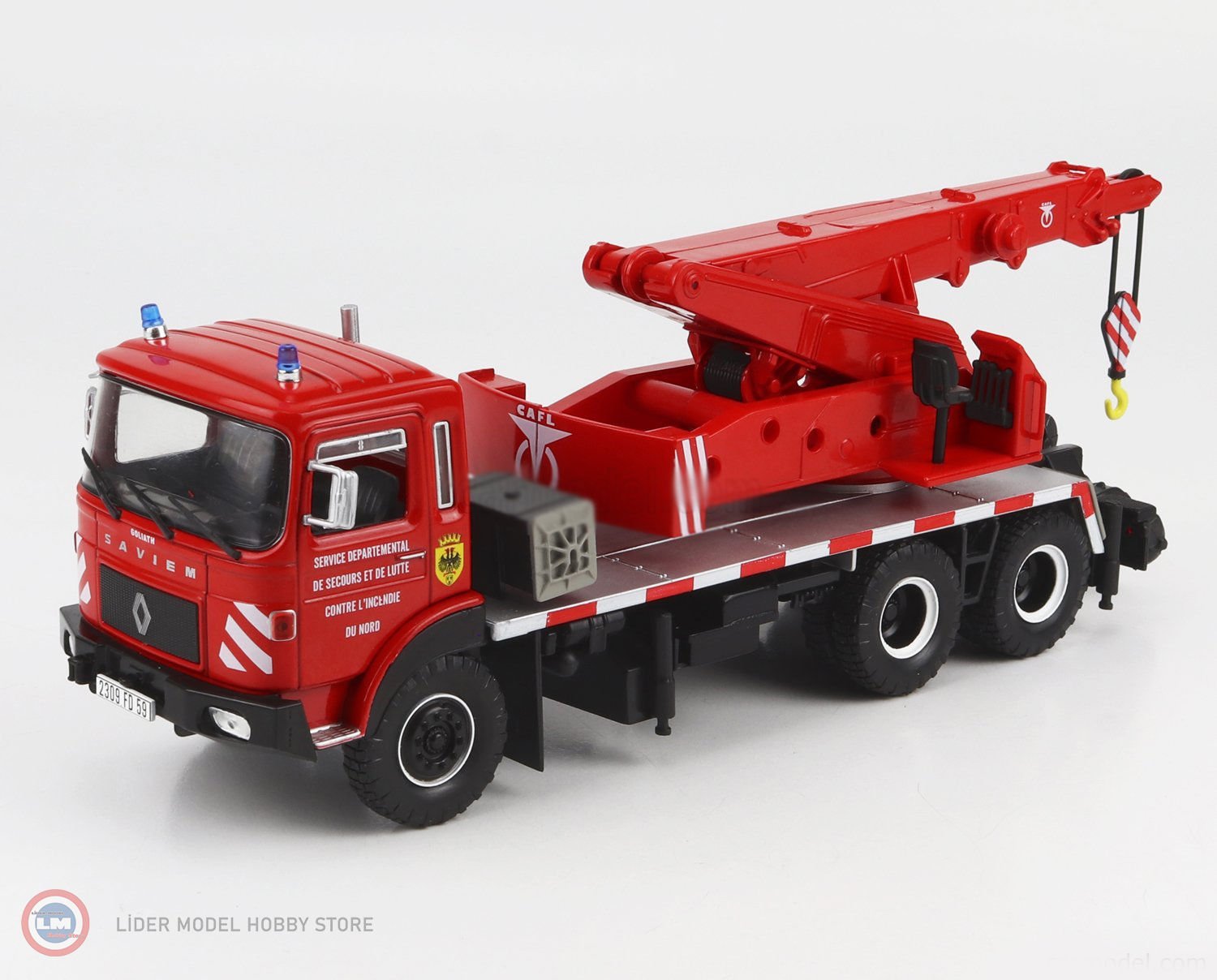 1:43 1971 Saviem EPG TRUCK AUTOGRU CRANE SAPEURS POMPIERS FRANCE