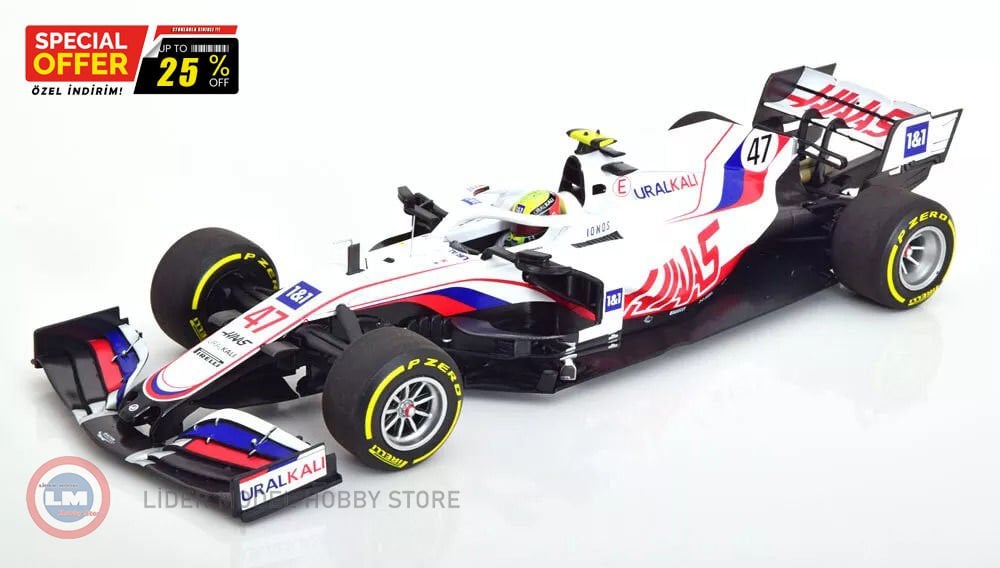 1:18 Minichamps Haas URALKALI F1 TEAM VF-21 #47 BAHRAIN GP 2021