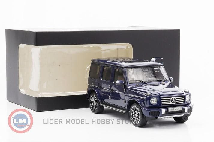 1:18 2024 Mercedes Benz G Class G500 AMG Line W463 Sodalite Blue