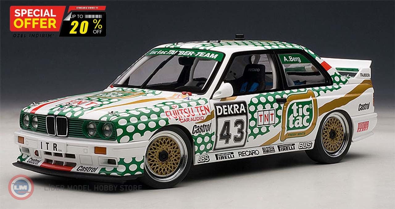 1:18 1991 BMW M3 DTM TIC TAC BERG #43
