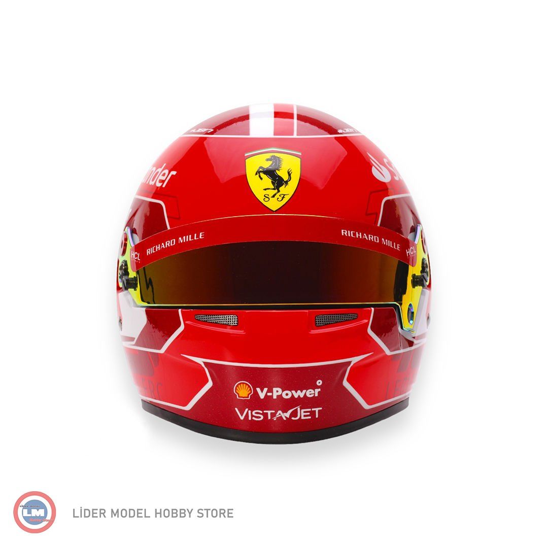 1:2 Miniature Helmets 2024 Ferrari Scuderia F1 Helmet - Kask Charles Leclerc