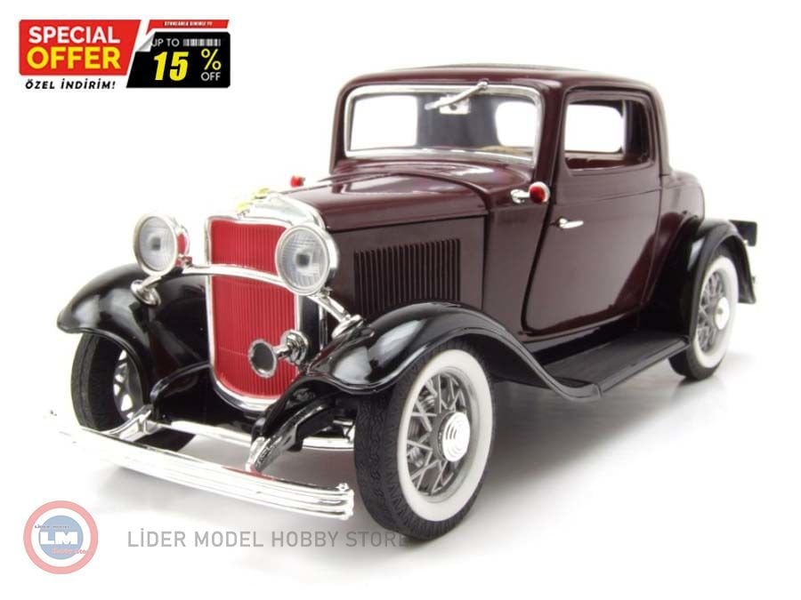 1:18 1932 Ford 3-Window Coupe