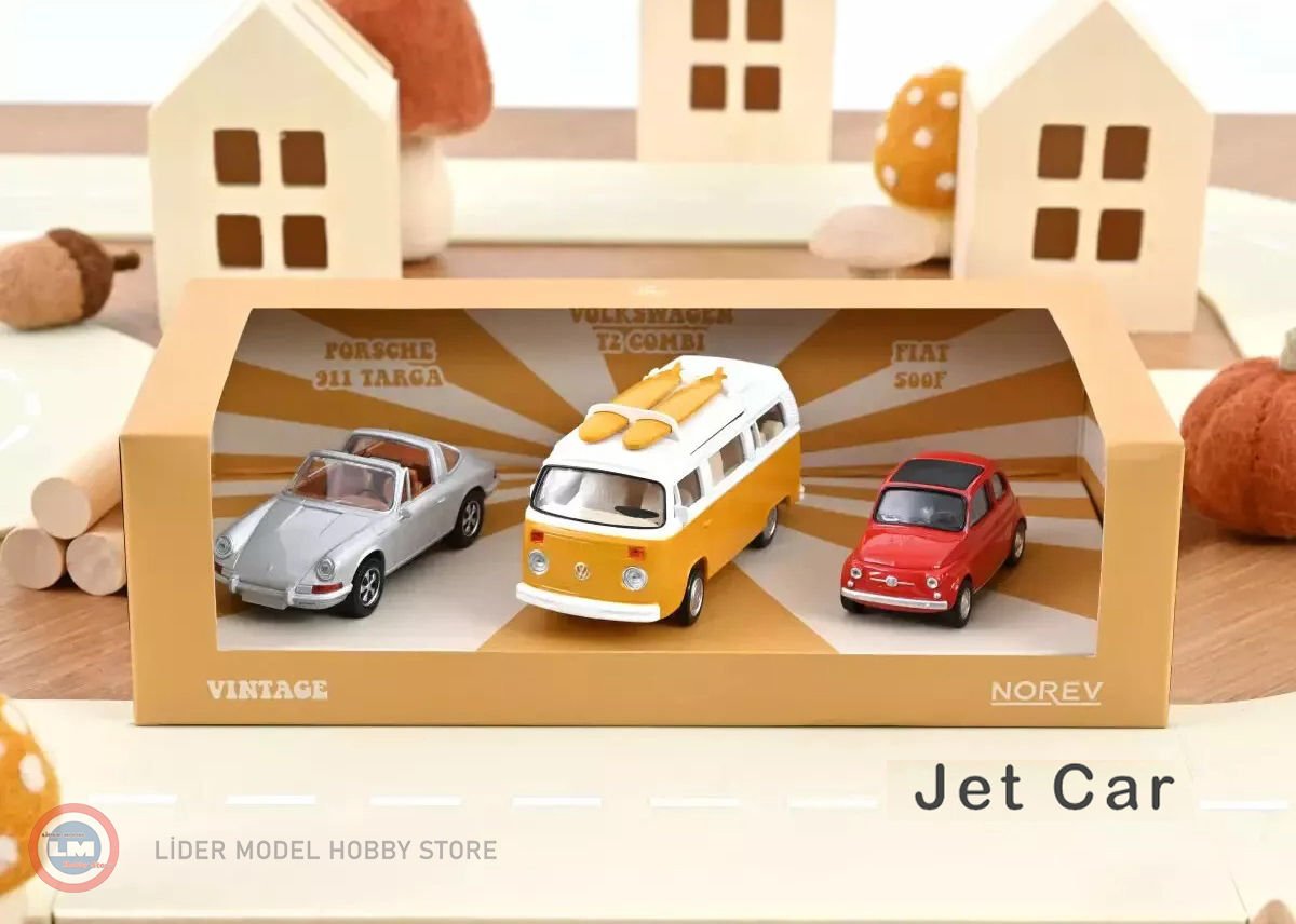 1:43 Vintage Gift box SET 3X JET CAR