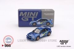 1:64 Mini GT 1998 Subaru Impreza WRC98 Rally Monte Carlo 3rd Place #3