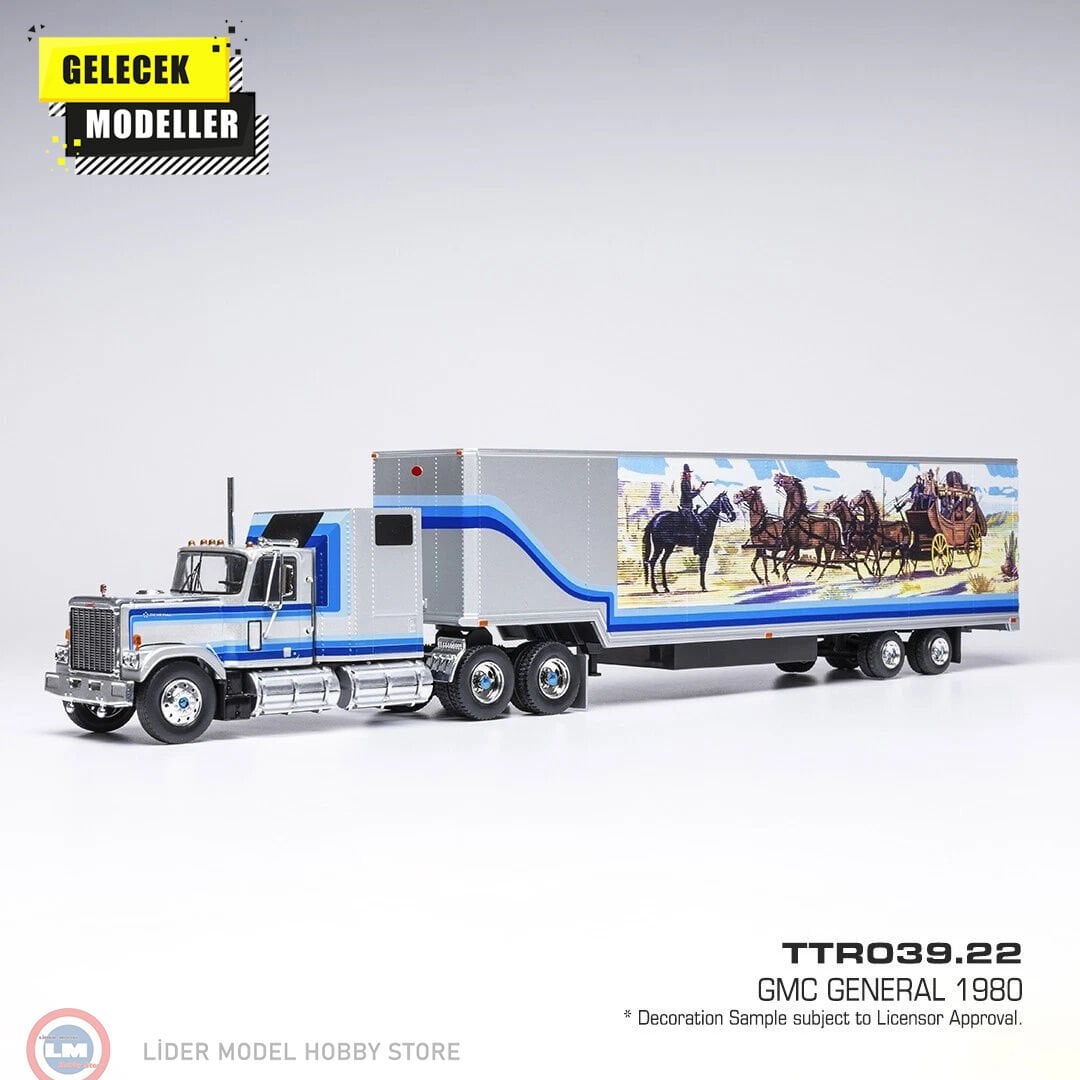 1:43 IXO 1980 GMC General Box Trailer