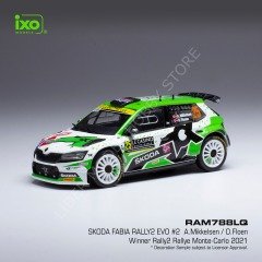 1:43 2021 Skoda Fabia Rally 2 Evo #25 Rally Cross